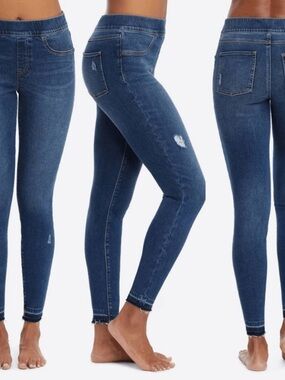 Spanx Small Classic High-Waist Skinny Jeans - Dark Blue